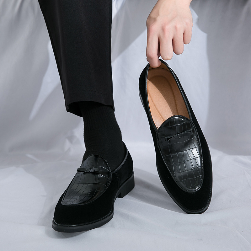 Hombres anti-peluz Lefour zapatos 2024 otoño nuevos zapatos de cuero de negocios británicos retrógrados zapatos de moda de hombre