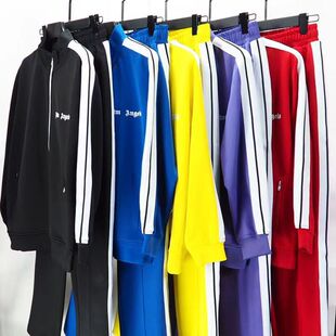 2023 European and American Trend Palm Angels Side Stripe Sports suit Couple Wear Jacket Casual Pants