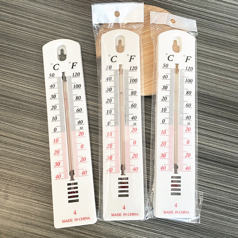 Thermometer for measuring water temperature, household red water thermometer, indoor industrial experimental temperature measuring glass precision thermometer, hanging type