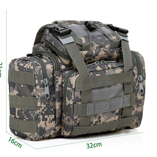 Factory Outdoor Multifunctional Tactical Waist Bag Luya Bag Large Capacity Camouflage Shoulder Bag Riding Waist Bag Camping Waist Bag