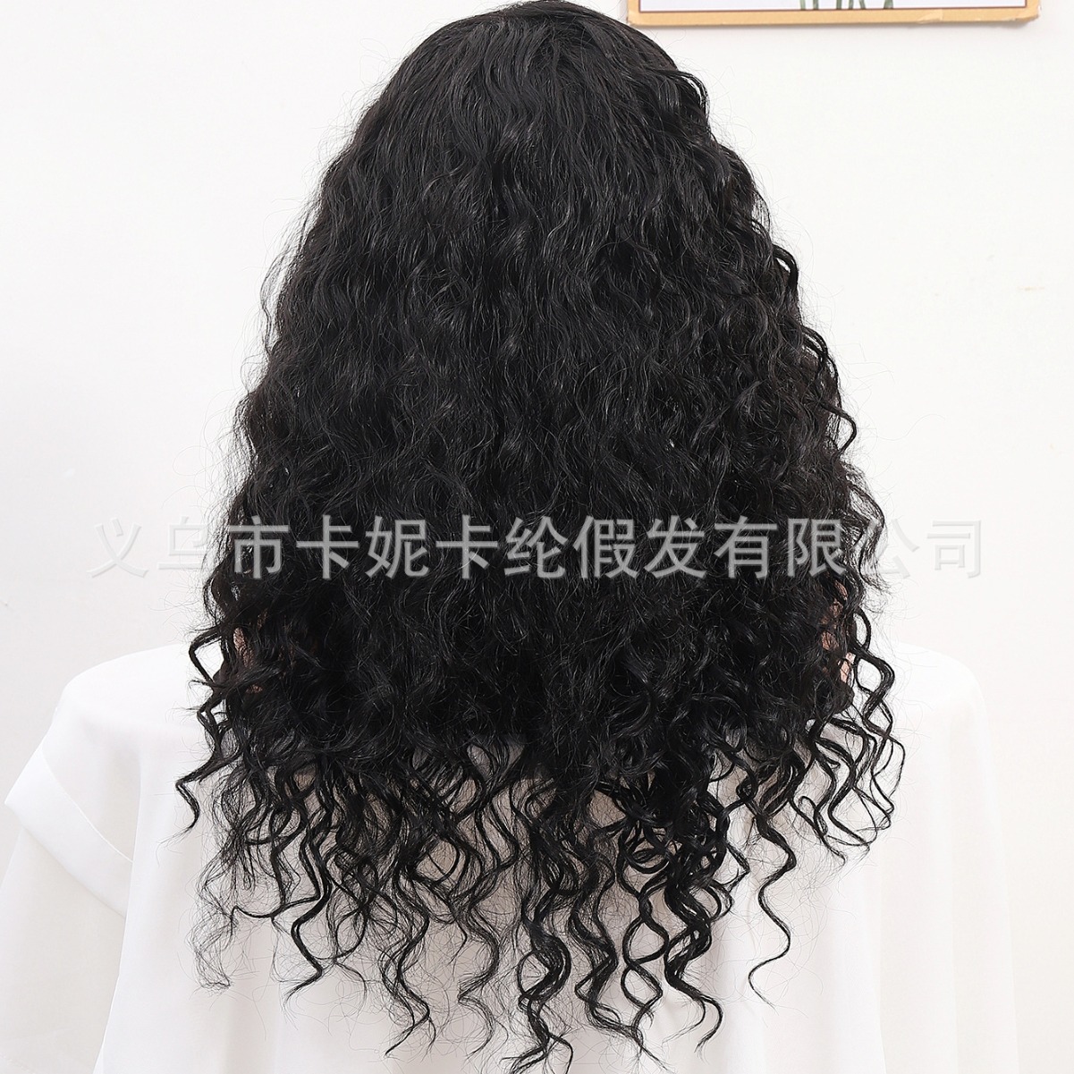 NEWLOOK nuevo tipo de pelucas onduladas largas transfronterizas europeas y estadounidenses, cubierta de encaje de cabello real.