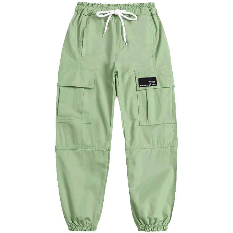 Pantalones Cargo con Puño para Mujer de Algodón con Cintura Elástica image 15