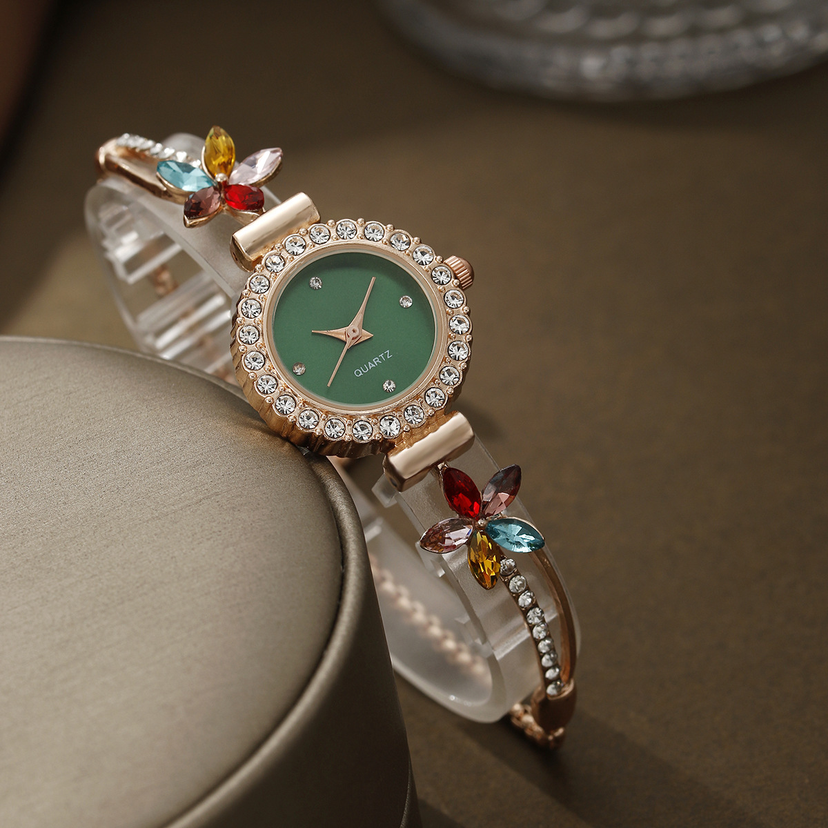 All Seasons Season Sweet Flower Buckle Quartz Watch Women's Watches