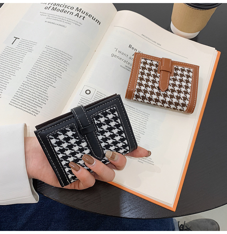 Houndstooth New Fashion Wallet display picture 11