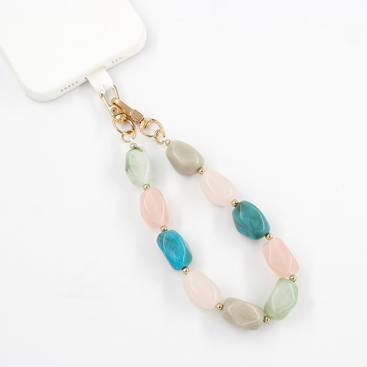 30g Weight Bag Chain Bag Accessories Type 1 Piece Quantity Casual, Holiday, Daily Occasion Acrylic Material Color Block Pattern Elegant, Retro Style 1 Piece Acrylic Color Block Bag Chain 7