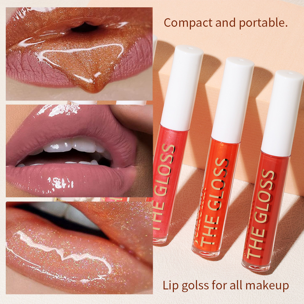 Cross-border makeup long-lasting moisturizing transparent nourishing lip gloss, European and American water light mirror brightening lip gloss and lip oil wholesale for export undefined