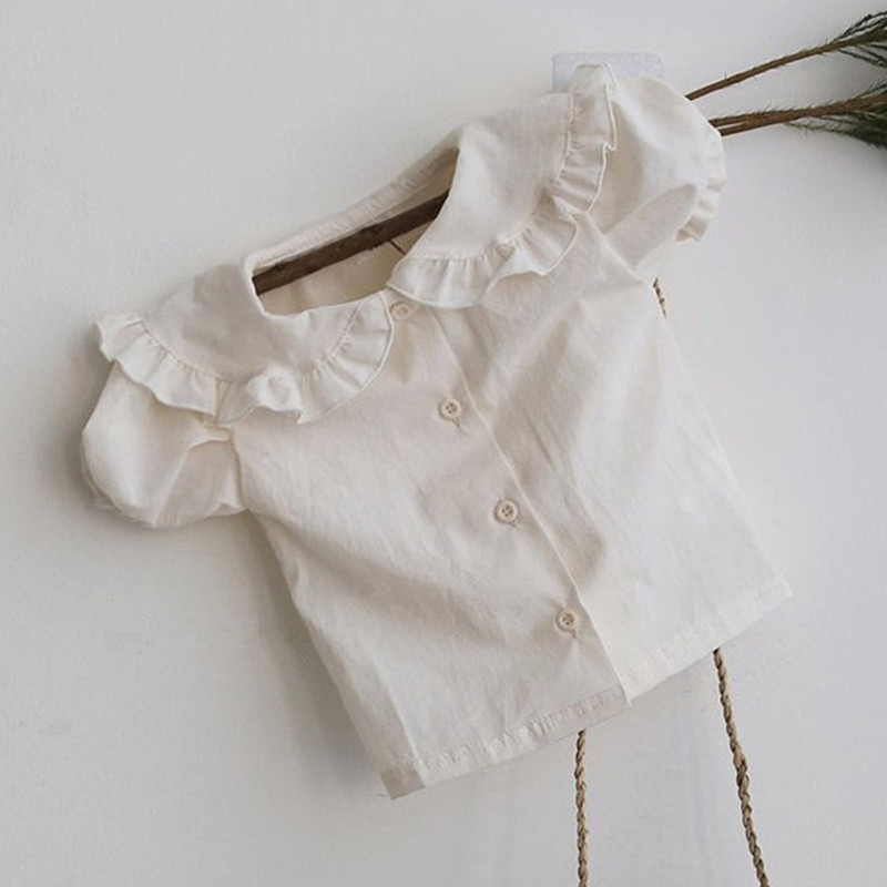 [Exempt Mail] coreano ins camisa para bebés, ropa de verano para bebés, camisa de manga corta, camisa de burbuja para bebés.