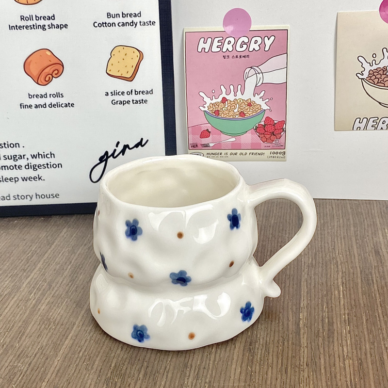 Taza de cerámica de color esmaltada, taza de regalo de regalo de cumpleaños, taza de agua, taza de café para pareja, taza personal