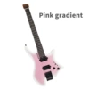 Matte fuchsia guitar, gradient