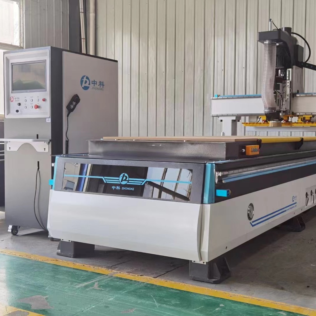 济南中科柜体双工序排钻包开料机 加工全自动上下料双工位下料机