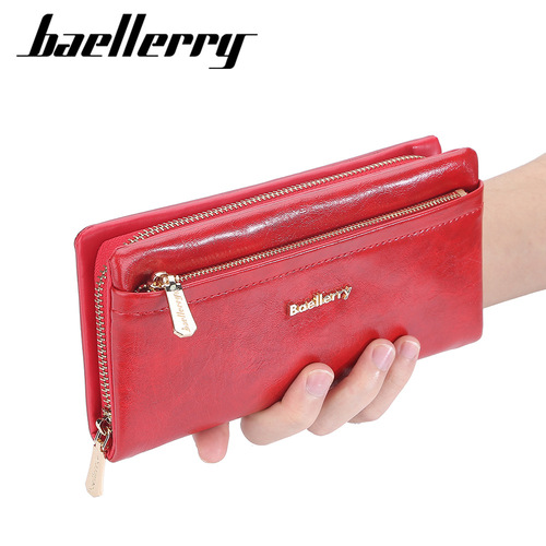 Baellerry new women's wallet long multi-card slot clutch bag fashion mobile phone wallet girls wallet