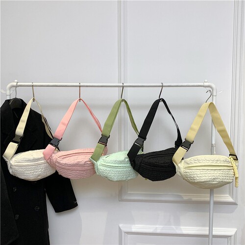 Stylish and Versatile Korean-Style Daily Chic 2024 Spring New Crossbody Bag Wholesale Travel Student Women Waist Bag