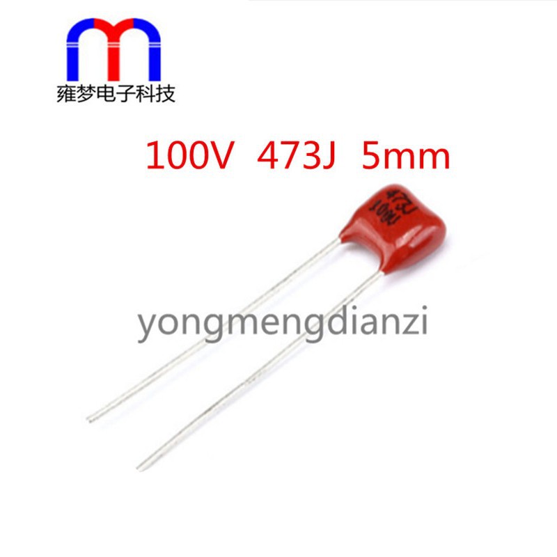 CBB电容 CL电容器 100V 473J 0.047UF 脚距5MM 全新正品 薄膜电容