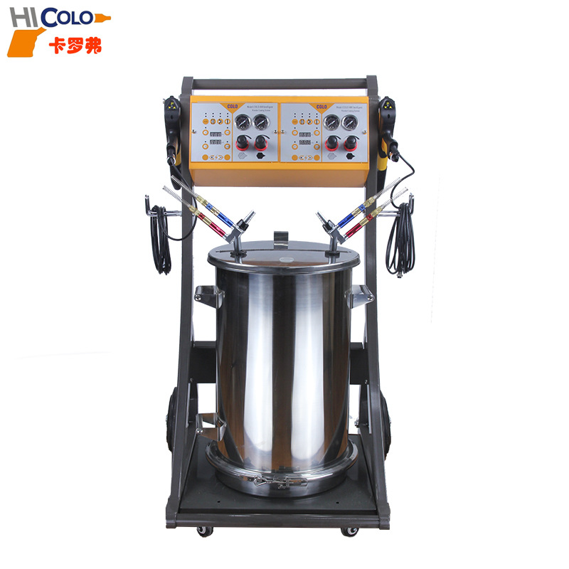 双枪静电喷涂机智能双系统喷粉机提高工作效率节省场地