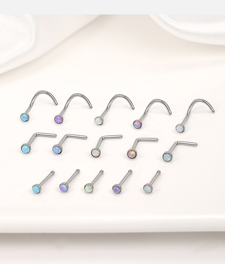 Pointed titanium steel lip stud product view