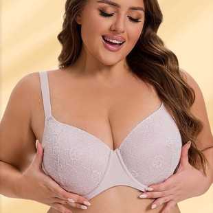 European and American Cross-Border Export Big Breasts Appear Smaller Push-Up Adjustable Breast-Retracting Underwire Full Cup Large Size Bra