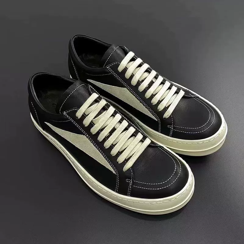 Ro обувь мужские кожаные повседневные туфли на толстой подошве кроссовки мужские туфли для мальчиков весной новые дышащие нишевые туфли