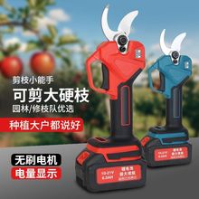 无线锂电电动修枝剪手持无线充电式锂电园林修剪电剪子多功能果枝