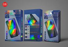 苹果13手机钢化膜包装盒十合一包装，高端镭射保护膜包装盒现货8