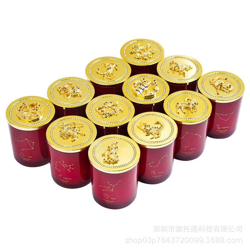 Aromatherapy, candle, zodiac signs for St. Valentine's Day, perfumed gift box, Birthday gift