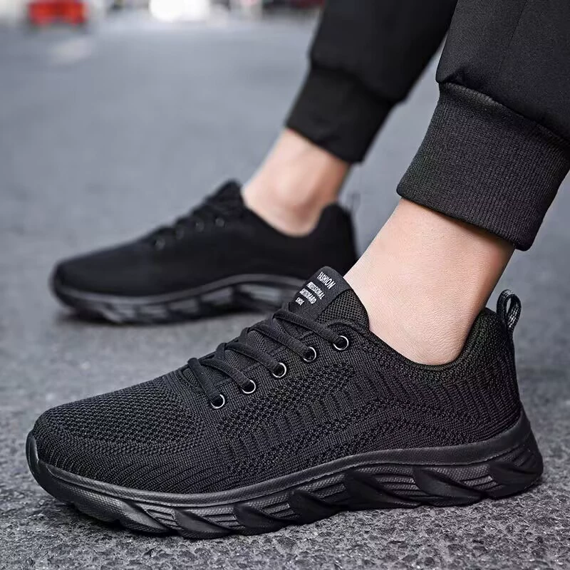 Demi-season mesh sports shoes, men's non-slip footwear for leisure, Spring/Fall 2025 model, soft sole