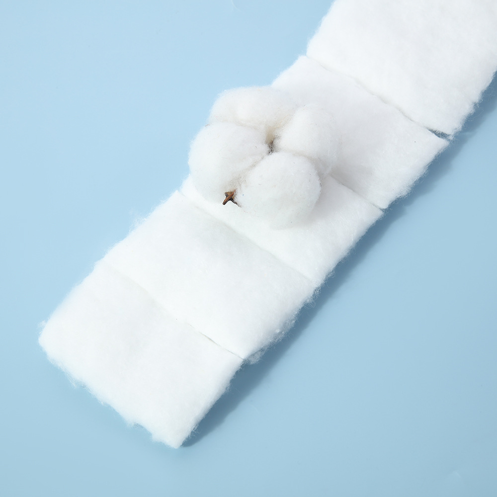 Estación internacional de venta caliente bolsa de algodón maquillaje portátil viaje 100g plegable maquillaje limpio algodón al por mayor