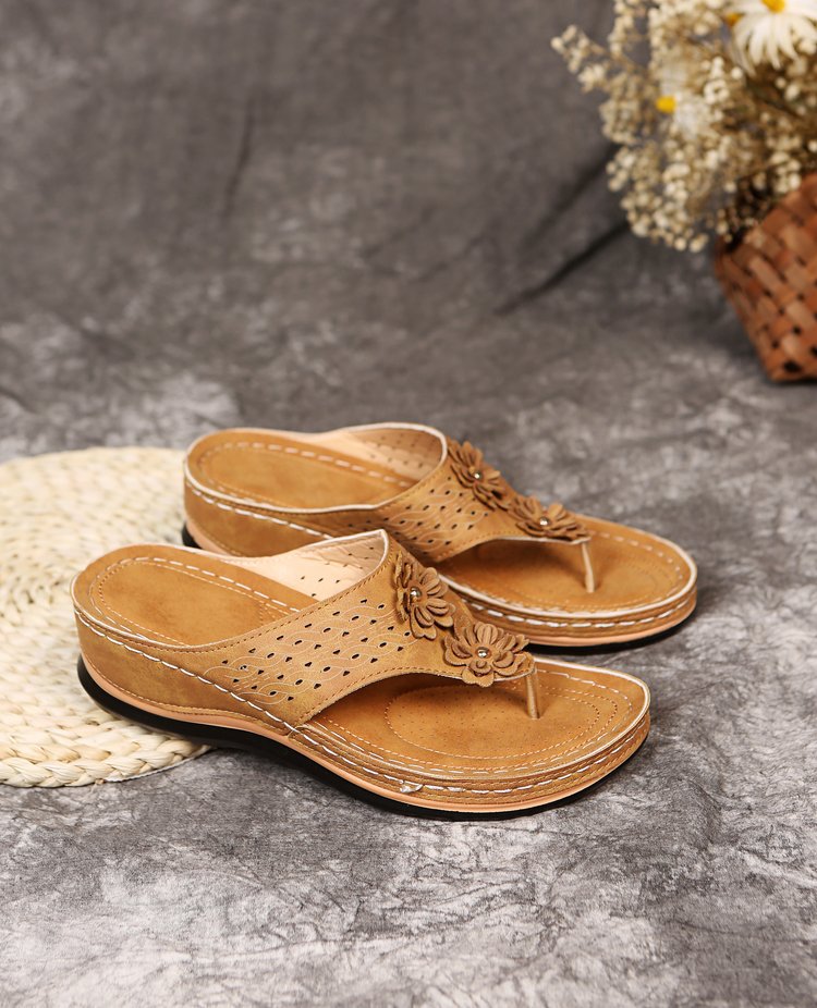 Sandali piatti da donna Scarpe comode e traspiranti per il tempo libero Scarpe comode da spiaggia in pelle per il mare all'aperto Scarpe estive da spiaggia chiuse_voghion.com