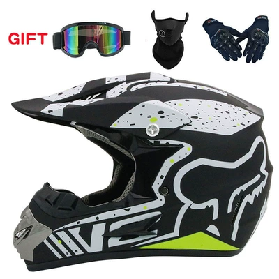 Motosiklet kaskı (dəbilqə) – full helmet air supply mirror - matte-black-snowflake-goggles-mask-black-gloves-s