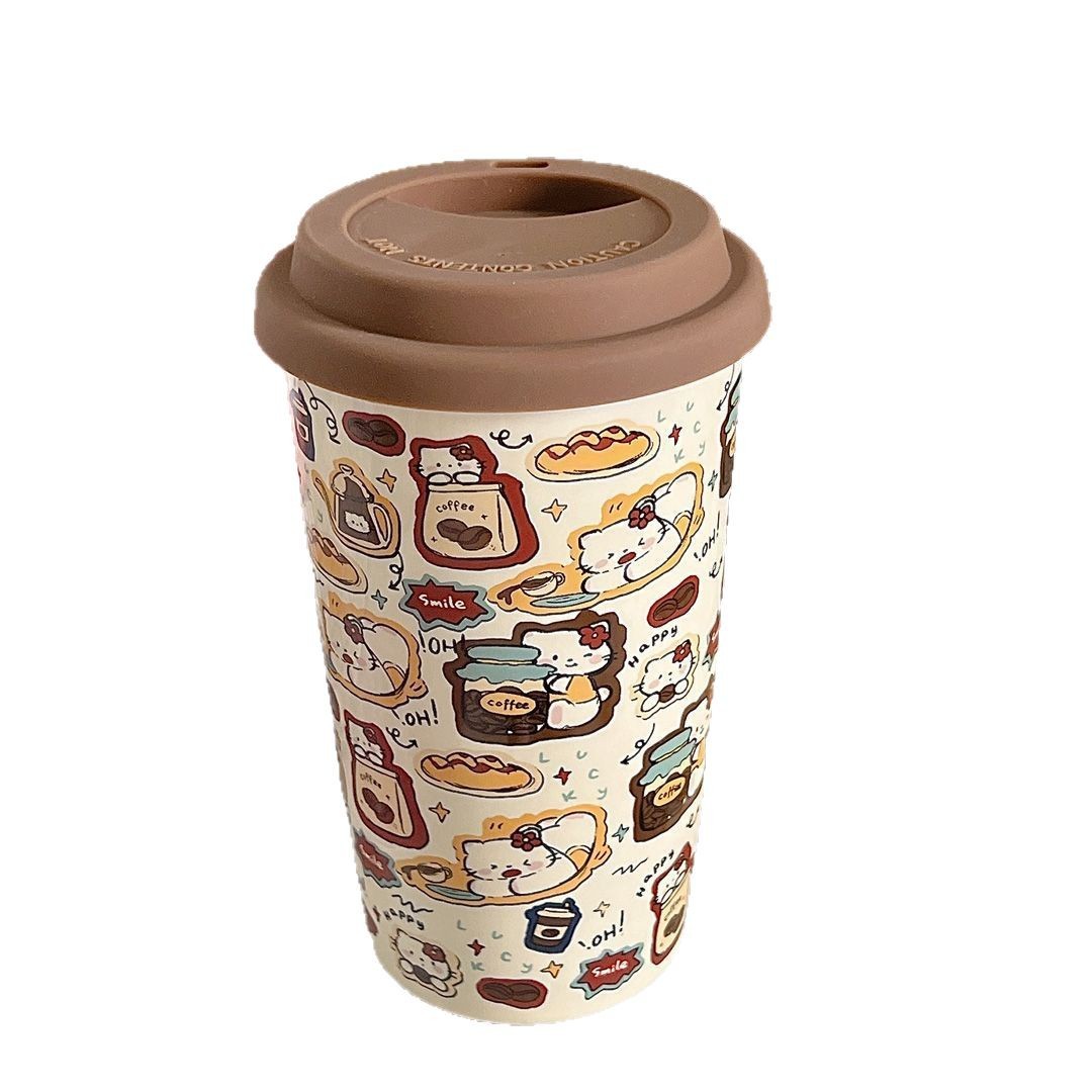 Tazas de cerámica retro tazas de desayuno taza de café taza universal taza de agua regalo de cumpleaños