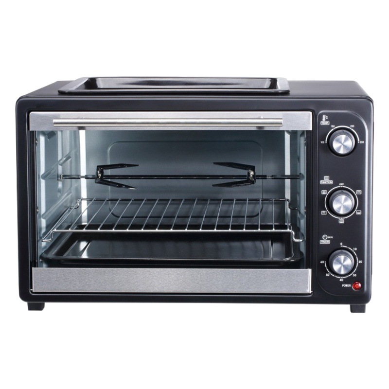 20L30L superior negro de alta calidad automático multi-función visual sin aceite para hornear Horno de convección casa inteligente