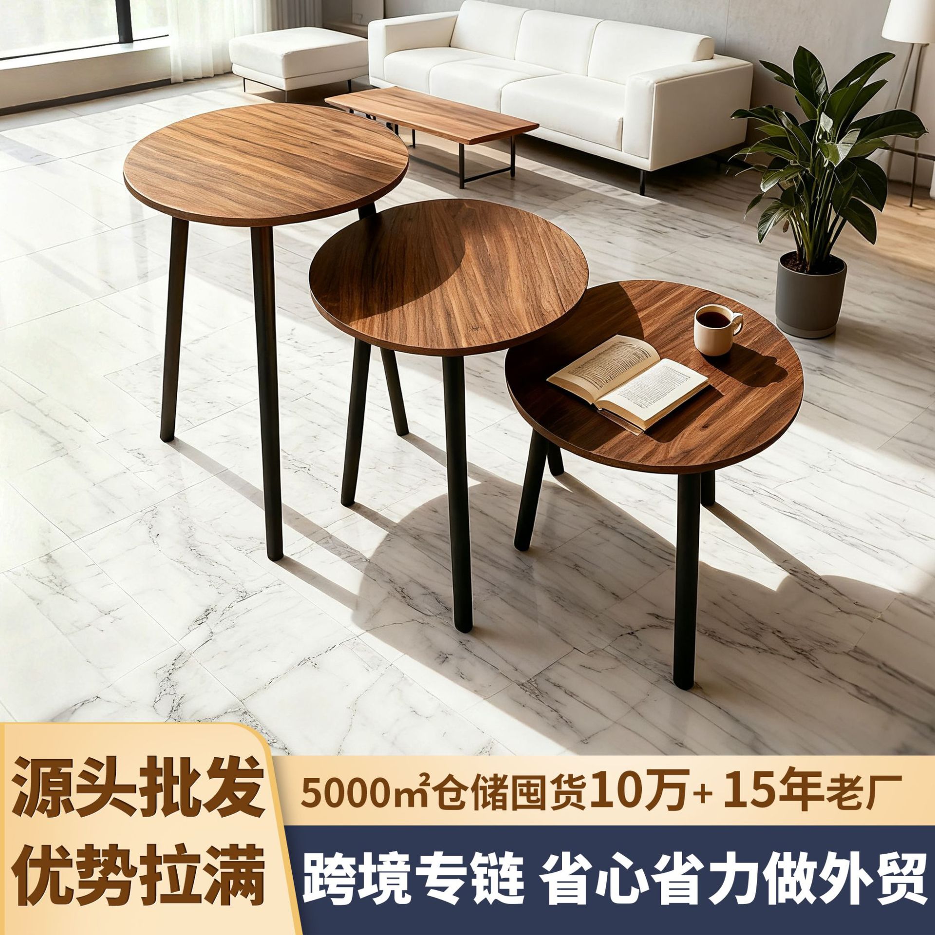 Coffee Table Living Room Household Small Apartment Simple Modern Simple Small Table Creative Tea Table Nordic Sofa Side Table Round Table