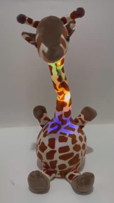 Cross-border Amazon bailando Twist cactus TikTok mismo encantador juguete de peluche que puede cantar y girar la grabación