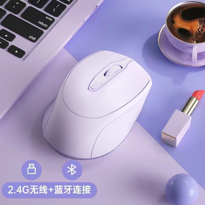 M127 Taro Purple-Dual Mode [Bluetooth + 2.4G Wireless Version] Silent Button