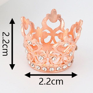 Mini doble corazón de melocotón gota 01 rosa