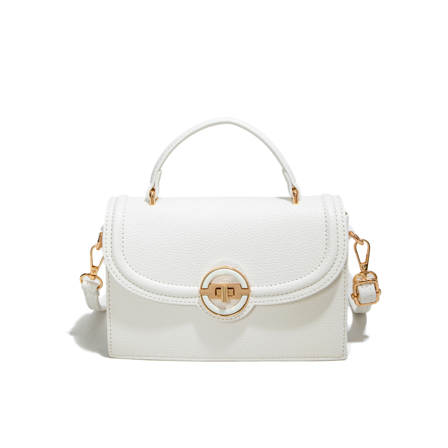 Bolso de mochila para mujeres 2025 nueva moda transfronteriza bolso de mano cuadrado de alta calidad lichi estampado bolso de hombro universal
