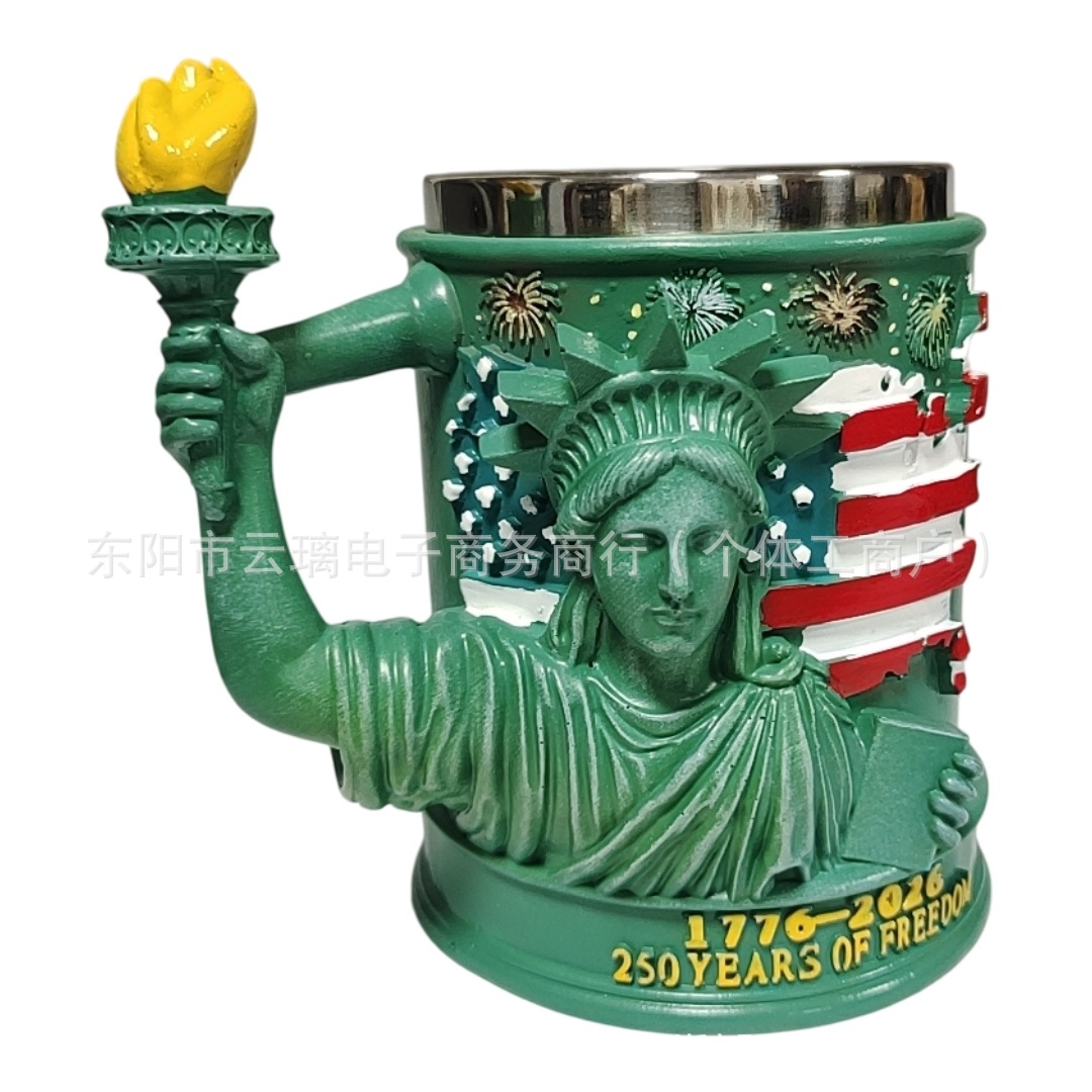 Nuevos productos de taza transfronteriza, estaciones independientes, nuevos productos de resina de barra irlandesa con forro interno, adornos de taza