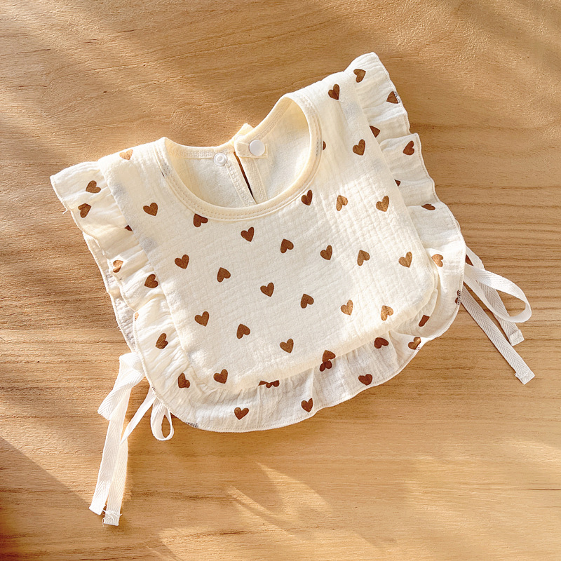 Babecera de algodón para bebés y bebés, toalla de saliva impermeable, toalla de almohadilla de leche anti-vomitación, bolsillo de comida, otoño y invierno