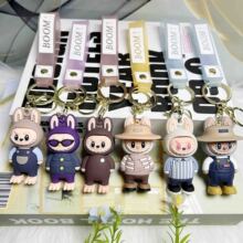 跨境卡通走秀拉布布小绵羊钥匙扣挂件情侣小礼品摆摊礼物车钥匙