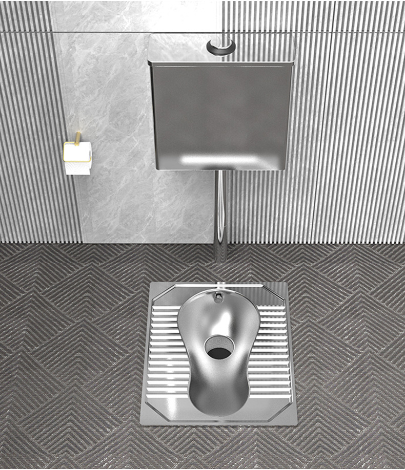 Customized prison squat toilet, school prison toilet, detention center with S-shaped anti-odor 304 stainless steel squat toilet undefined