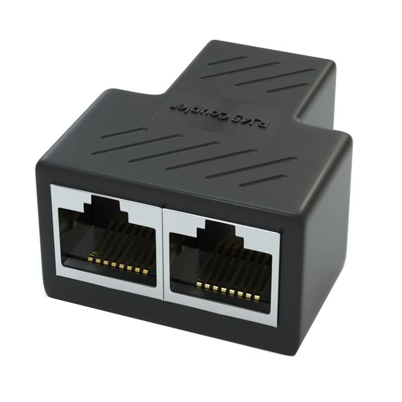RJ45 один точка два -ротор RJ45 семинары 1 мать к щитку двойной -связь трёх -путь преобразующий головной защитный ремень на 2 матери делитель