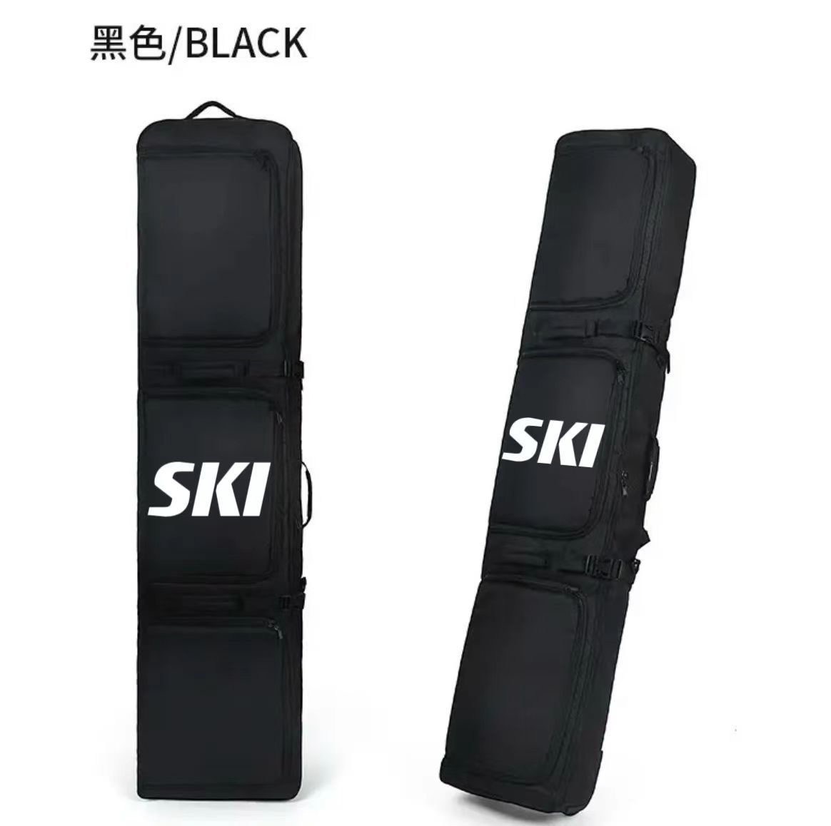 New single and double ski bag with wheels dry and wet separation single and double shoulder consignment can add logo factory direct sales
