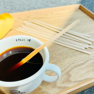 Biodegradable disposable independent packaging coffee stirring rod packaging printable logo