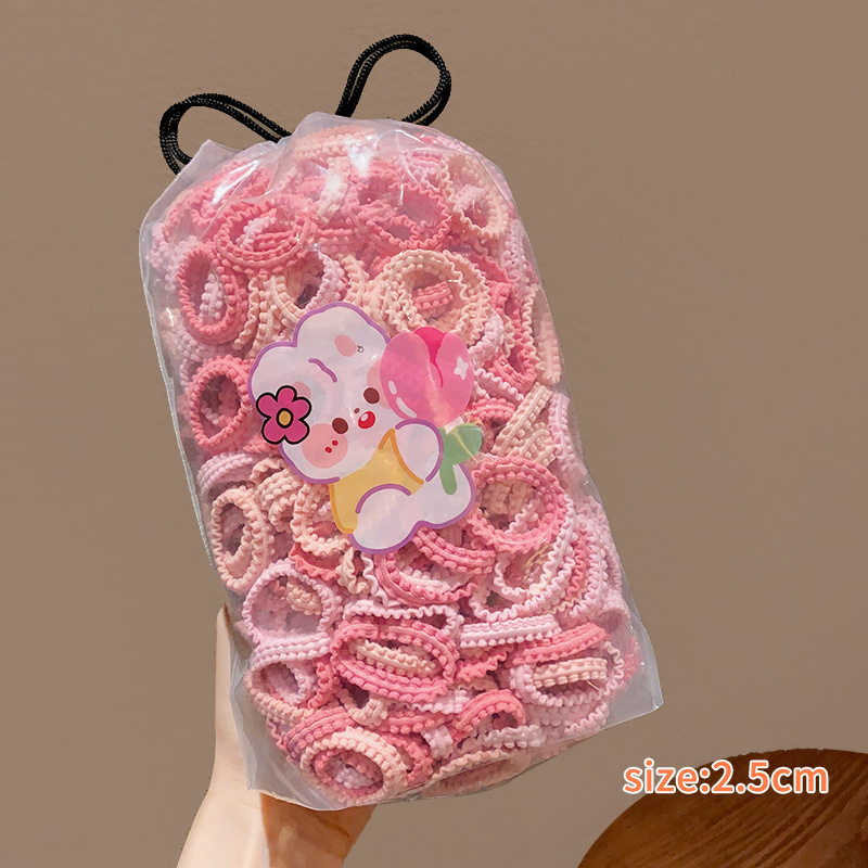 Tocado de cuerda de pelo de las niñas falda ensanchada diadema de tamaño pequeño alta elasticidad de los niños no duele banda de pelo dulce banda de goma bebé