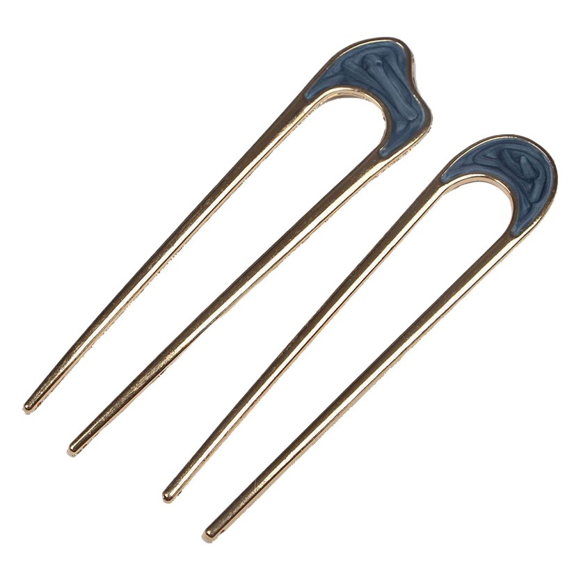 Estilo nacional horquilla en forma de U horquilla de metal corta horquilla corta updo horquilla retro todo partido enchufe aleación horquilla