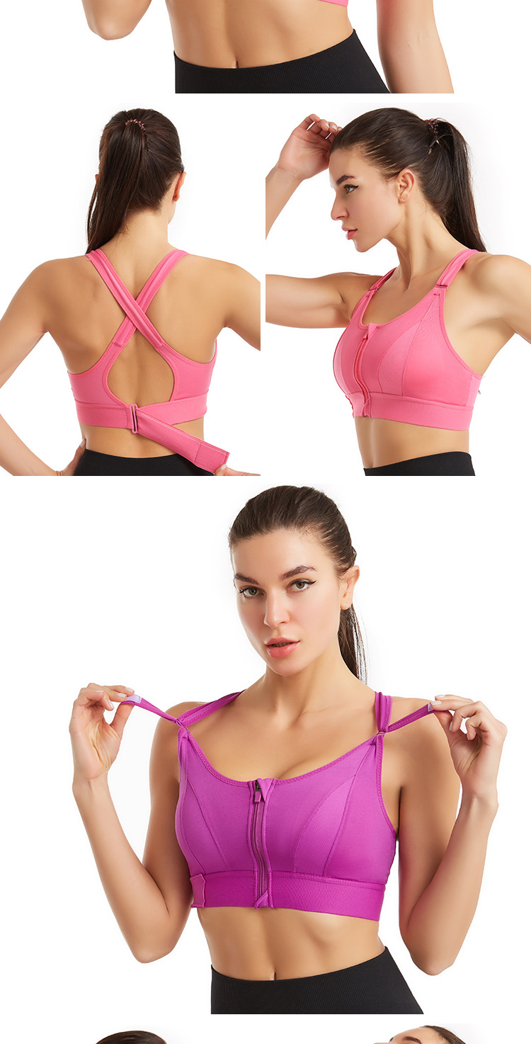 Solid Color Vest Sexy Push Up Gather Breathable Bra display picture 3