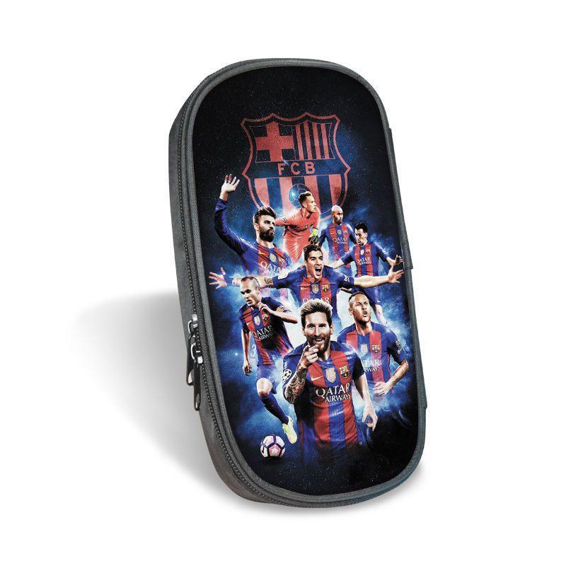 Estuche para lápices de lona Star Ronaldo para estudiantes de alto valor Estuche para papelería Messi Estuche para papelería multifuncional Estuche para lápices de gran capacidad