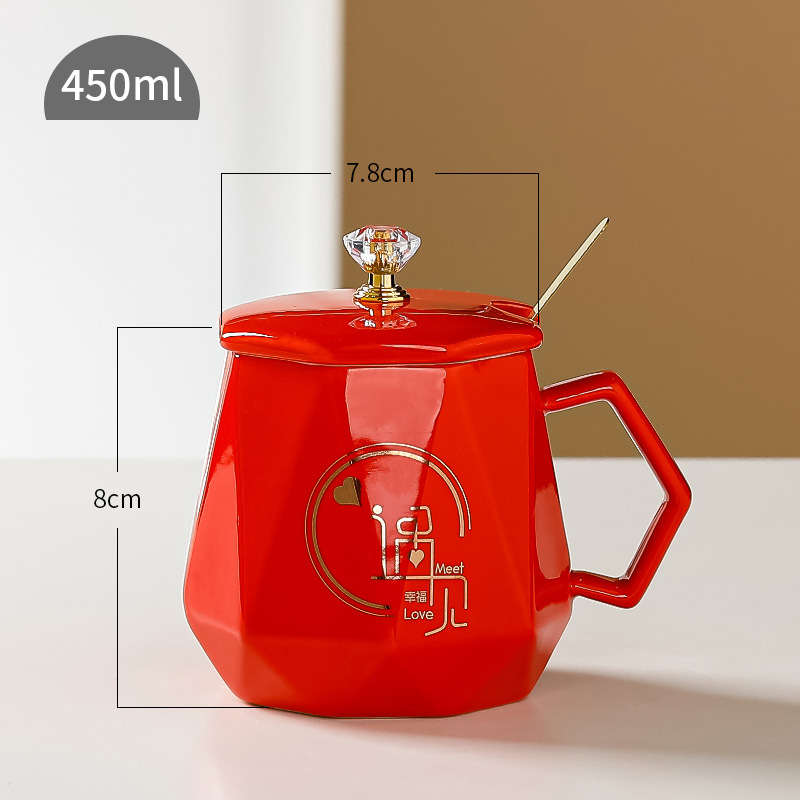 Taza de cerámica creativa, taza de oficina, taza de alto valor, taza de negocio, taza de marca de alta calidad, regalo de mano