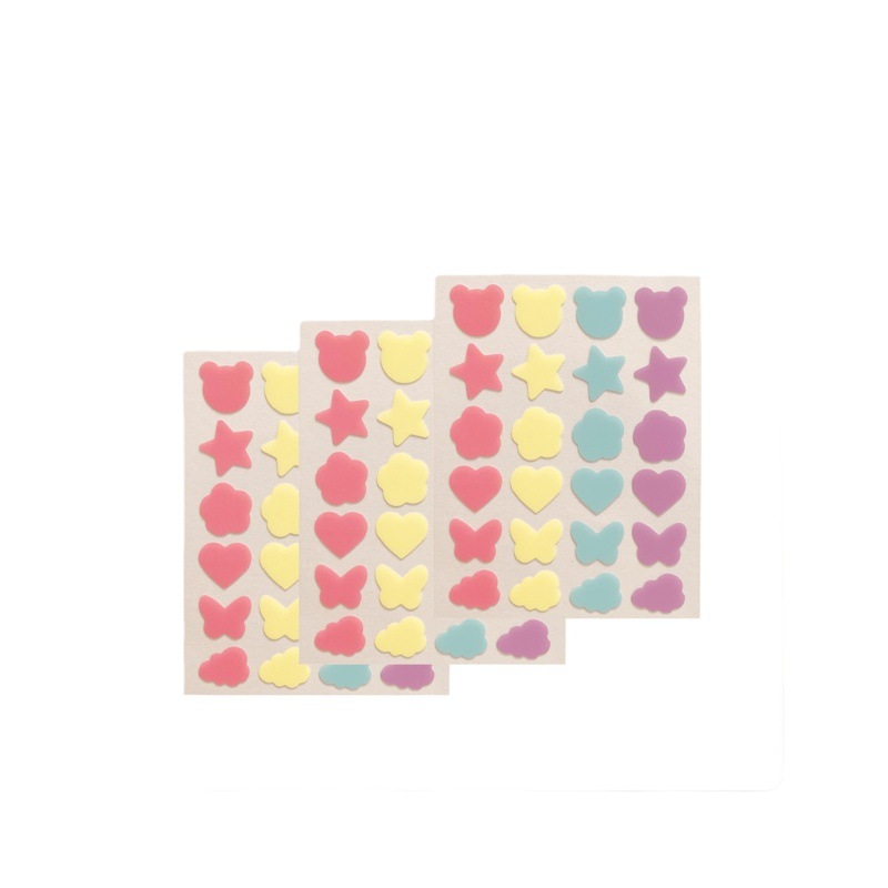 El acné parche hecho a mano estéril tridimensional acné eliminación de dibujos animados de color estrella acné marca parche cicatriz que cubre estudiante artificial 36 tabletas transfronterizas