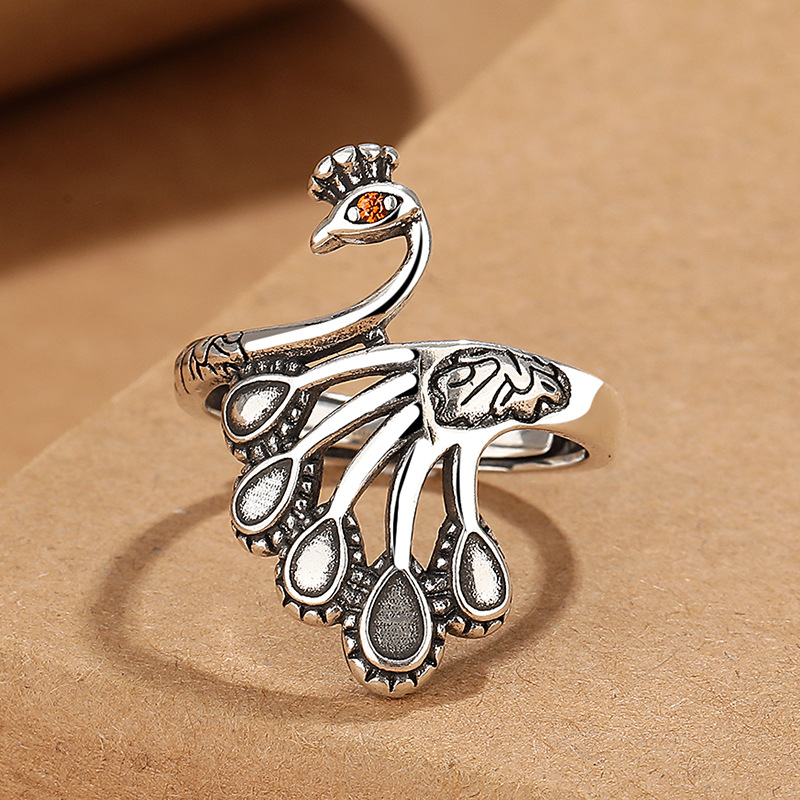 Retro ethnic fashionable small design ring