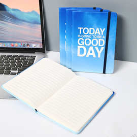 定制商务绑带笔记本学生文具记事本批发硬抄本印LOGO简单款本子